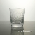 Verres en verre polygonal en verre verres de whisky